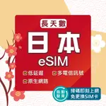 【ESIM 日本】長天數 24H自動發貨免等待免換卡 虛擬卡 日本ESIM 吃到飽 ESIM 日本 ESIM卡 環亞電訊