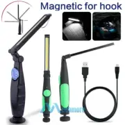 99000LM COB LED Slim Work Light Rechargeable Inspection Flashlight Folding Torch