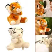 Tiger Hand Puppet Jokes Movable Tiger Plush Toy for Teaching Kids Toys Gift