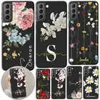 Flowers Painted Phone Case Cover For Samsung Galaxy A03S A14 A15 A23 A54 S24 S23