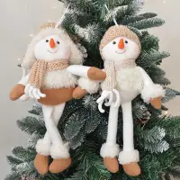 在飛比找樂天市場購物網優惠-聖誕公仔 出口款SwanLace毛絨圣誕老人雪人針織毛線玩偶