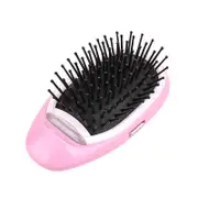 Electric Ionic Hairbrush Straight Styling Tool Massage Comb Pink