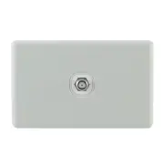 PAY TV F Type Outlet Socket Antenna Aerial Wall Plate White