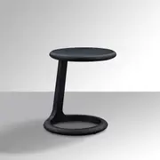 Loop Black C-Shape Timber Side Table