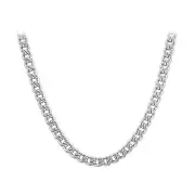 Stainless Steel 5mm wide Curb Cuban Link Chain Necklace #ANNK008