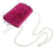[WOFASHPURET] Fuzzy Evening Bag Bird Velvet Clutch Purse for Ladies for Wedding Prom Banquet