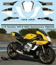 1/12 Decals for YAMAHA YZF-R1 M 60TH ANNIVERSARY SET FOR TAMIYA TBD335