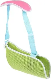 Mobestech Fracture Fixation Sling Arm Sling Shoulder Immobilizer Forearm Guard Brace Comfortable Wicking Fabric Easy Buckle Random Color