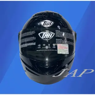 THH T-797A+素色 亮黑 雙層鏡片 可樂帽 汽水帽 可掀式 全罩 安全帽