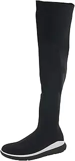 [FitFlop] Limited Edition Womens Runway Over The Knee Sock Boots, Black, US 6