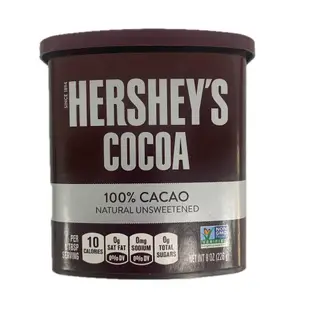 HERSHEY'S 好時 100% 純可可粉 226g 低醣 無糖 生酮 茶飲 烘焙 家庭 【沖泡飲品】【樂客來】