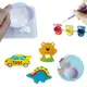 Colorland-兒童創意石膏玩具 彩繪磁鐵手做玩具 DIY美術玩具(附磁鐵貼)