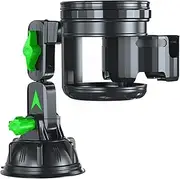 Convenient Windshield Cup Holder Easily Access Drink While Driving Strong Suction Cup Type Car Cup Holder Widely Used, Short Green
