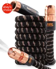 Bullet Expanding Garden Hose with Copper 25FT AS-SEEN-ON-TV Kink-Free Leak-Proof