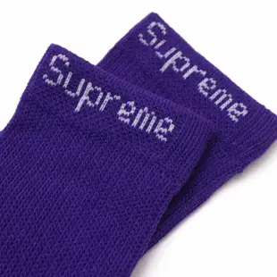 SUPREME x HANES CREW SOCKS 經典文字 中筒襪 / 小腿襪 (PURPLE 紫色) 化學原宿