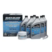 Quicksilver Oil Change Kit for 150hp Mercury Mariner Outboards 10W30 25W40