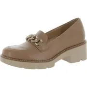 Naturalizer Womens Desi Chain Slip On Comfort Loafer Heels Shoes BHFO 6864