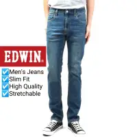 在飛比找蝦皮購物優惠-Edwin 男式牛仔褲修身版型 7706 2626