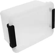 TEHAUX File Organizer Magazine File Holder Office Storage Document Organizer Storage Bin Organizer Office File Folder with Lid Storage Containers File Container Pp Transparent