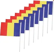 BESPORTBLE Hand-cranked Flag Table Banner Miniature Stick Flags for Boys and Girls 50pcs
