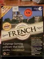 FRENCH Transparent Bonus CD Language Software Installation CD ROM NEW SEALED