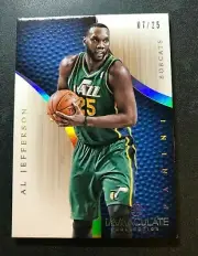 2012-13 Immaculate AL JEFFERSON #95 Gold Foil Variant/25 Utah JAZZ - Prentiss HS