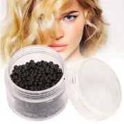 1000pcs Dark Brown 3mm x 2mm Silicone Micro Link Rings Beads for Hair Extensions