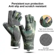 Fishing Gloves Anti-Slip Outdoor Sprot Half Finger Gloves Fishing Cycling