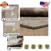 Non-Slip Dual Surface Rug Pad Gripper 12' x 15' - 1/4" Thick - Safe for Floors