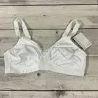 Amoena Mastectomy Bra Womens 36B White Rita 2004 Wireless Soft Cup NEW