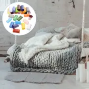 30 Rolls Pre Cut Rug Making Embroidered Yarn Set Child for Crocheting Knitting