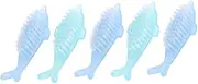 Beatifufu Nail Brush Set for Cleaning 5pcs Multi-function Dust Clean Manicure Brush Plastic Easy to Carry Random Color