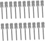 EXQUIMEUBLE 20Pcs Nail Drill Heads Sanding Bands for Manicure Tool Durable Drill Bits for Carving Grinding Polishing Compatible with Electric Nail Drills