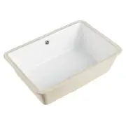 Glacier Bay Bathroom Sink 21" Undermount Vitreous China Rectangular White Finish