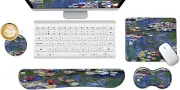 Keyboard Wrist Rest + Mouse Pad Set+ Mouse Wrist Rest Support Combo Memory Foam