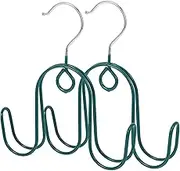 Cabilock 2pcs Shoe Rack Drying Rack Storage Bathroom Shoe Display Hook Organizer Stackable Hangers Slots Shelf Racks Shoe Dryer Rack Laundry Room Hanging Rack Dark Green Iron