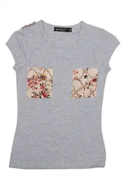 Miss Penny Patch Pocket Tee--LOS-JNR0243