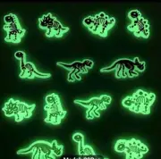 PVC Shoe Charms, 13 Piece Dinosaur Skeleton Theme Glow In The Dark For Crocks,