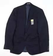 Marks and Spencer Men's Blue Wool Blazer 42R