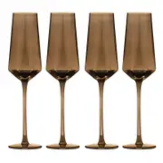 Tempa Jaxon Set of 4 Champagne Glasses 250ml Espresso