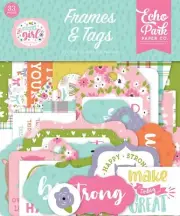 All About a Girl Echo Park Cardstock Ephemera Frames & Tags