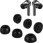 Aiivioll 3 Pairs Ear Tips for Galaxy Buds3 Pro (2024), S/M/L 3 Sizes Double Flange Silicone Eartips Earbuds Earplug Replacement Fit in Case Compatible with Samsung Galaxy Buds 3 Pro (Black)