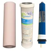 Reverse Osmosis Water RO Filters High Volume Carbon Filter 75GPD Membrane PRO-3