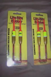 4 Balsa Wood Bobbers Lite Bite Bobber Wood Fishing Floats High Visibility Floats