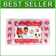 Kid-Friendly Giant Foam Alphabet Stampers for Arts and Crafts - 28 Pieces