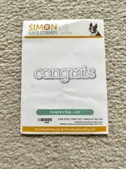 Simon Says Stamp Congrats Wafer Die NEW