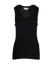 sleeveless knitted top 1,2 Black