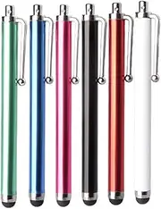 Stylus Pens for Touch Screens, 6 Pack Stylus Pen for iPad iPhone Android Chromebook Tablets and More Capacitive Touchscreen Devices High Sensitivity & Precision No Scratches Rubber Tips Stylist