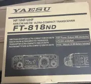 【NEW】YAESU FT-818ND HF/VHF/UHF ALL MODE Transceiver Amateur Ham Radio Unused