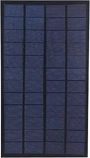 Compact Solar Battery Charger 7W 12V High Conversion Solar Panel Charger for Lawn Light, Flashlights, Toys, Small Outdoor Devices